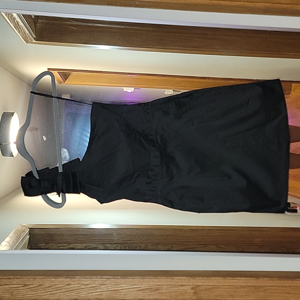 One Shoulder Black French Connection Cocktail Dress